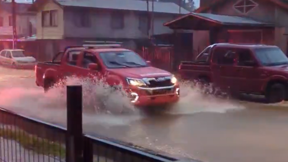 Corral acumula 380 milímetros de agua caída en 36 horas, según meteorólogo