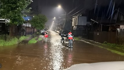   Balance del sistema frontal: más de 100 viviendas con daños de Maule a Los Lagos 