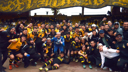   Los festejos de Coquimbo Unido tras clasificar a la final en la Copa de la Liga ante La Calera 