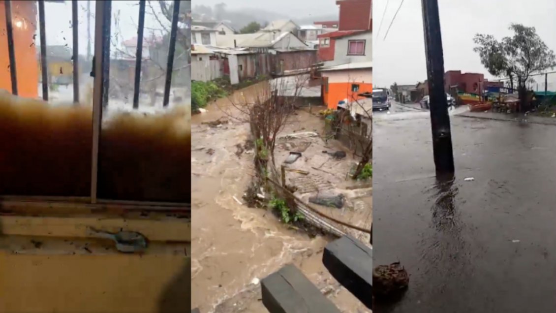 Marejadas provocan graves daños en sector costero de Penco