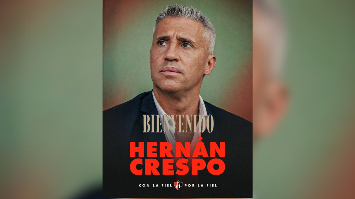 Hernán Crespo se convirtió en el nuevo entrenador de Atlas