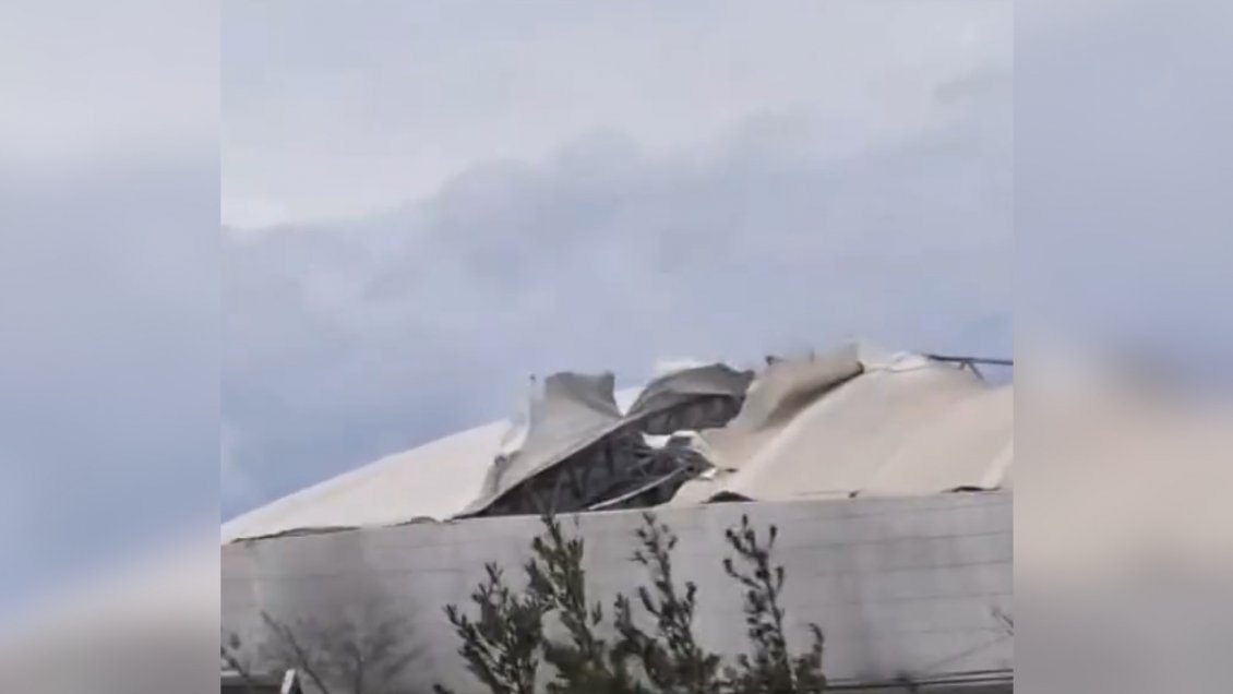 Temporal provocó daños en los estadios de Chillán y Temuco