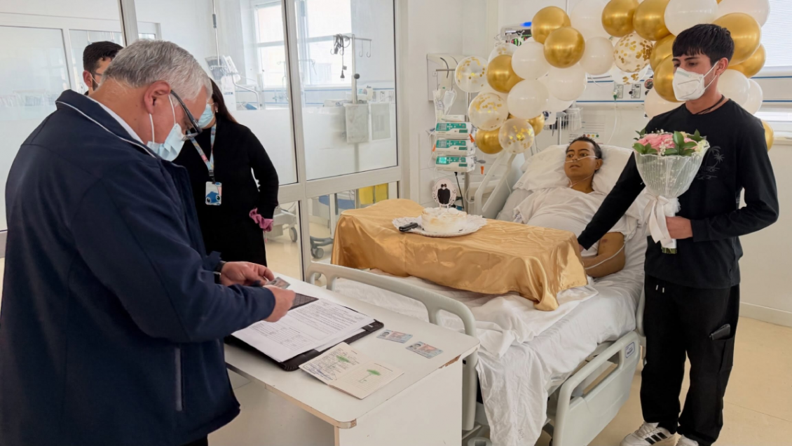 Falleció joven que se casó con su pareja en la UTI del Hospital de Ovalle