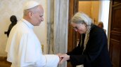 El papa se reunió con Patti Smith, la 