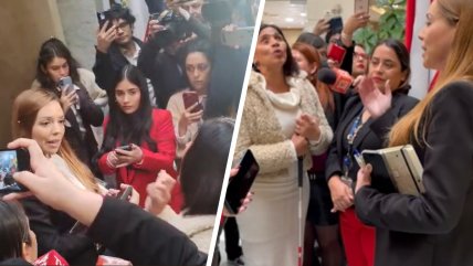 Senadoras Flores y Campillai se enfrascaron en una pelea 