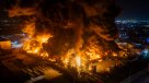 El gigantesco incendio en el sector industrial de Quilicura