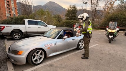   Operativo en Costanera Norte dejó ocho detenidos por conducción temeraria: Uno marcó 184 km/h 