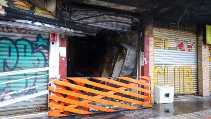   Así quedó el local afectado por incendio y explosión en Viña del Mar 