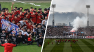 Con barristas en la cancha y lienzos robados de la U: El arengazo de Colo Colo en el Monumental
