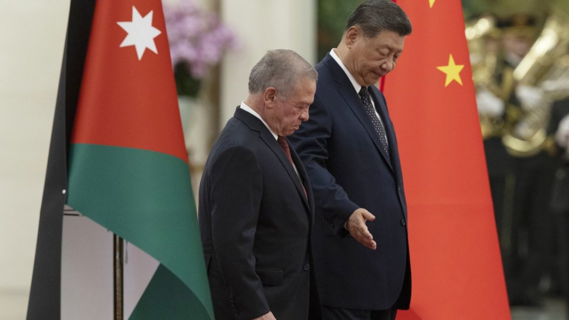 Con el rey de Jordania, Xi Jinping defendió existencia de un Estado palestino