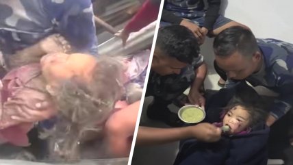   Nepal: Rescatan con vida a una niña de seis años tras pasar 60 horas atrapada por la riada 