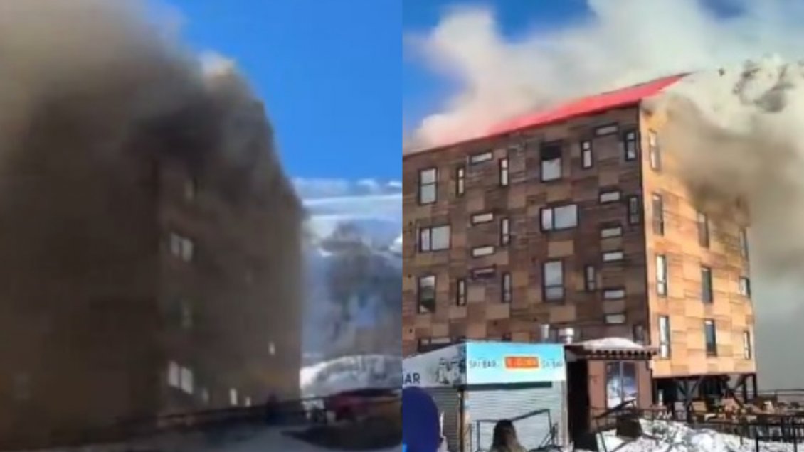 Incendio afectó a hotel en Termas de Chillán