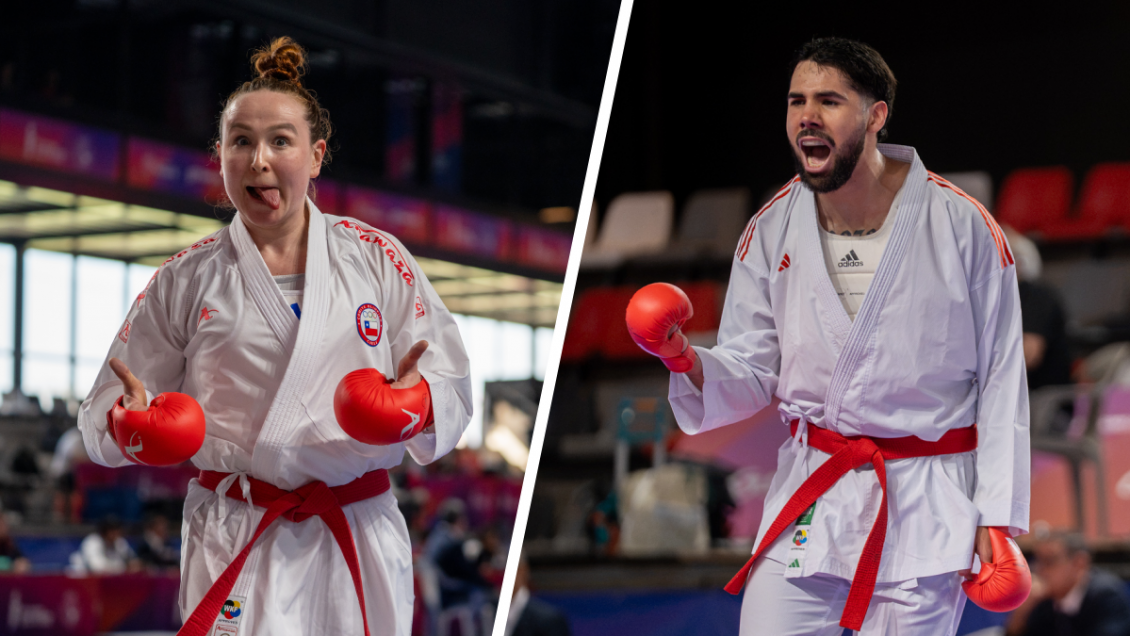 Chile festejó oros de Anastasia Velozo y Fabián Huaiquimán en el karate sudamericano