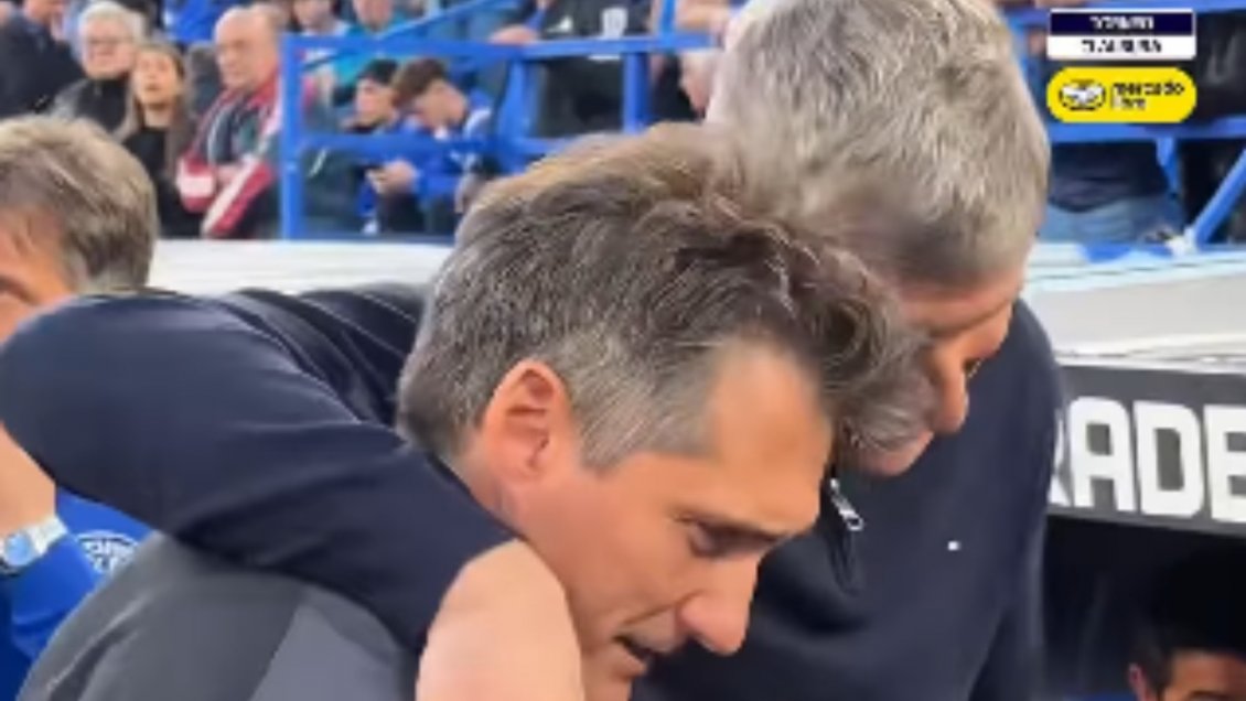[VIDEO] De los reclamos a las risas: El viral cruce entre Barros Schelotto y Palermo