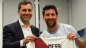 Messi fue distinguido como socio honorario de River Plate