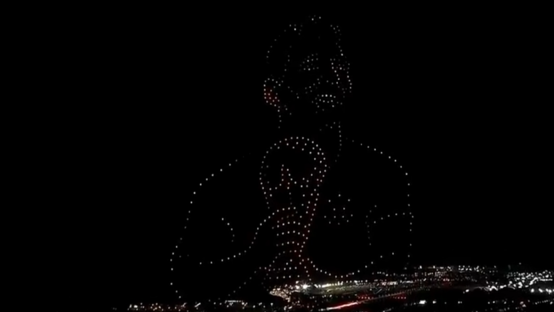 [VIDEO] El espectacular show de drones en el homenaje a Messi tras su adiós a la Albiceleste